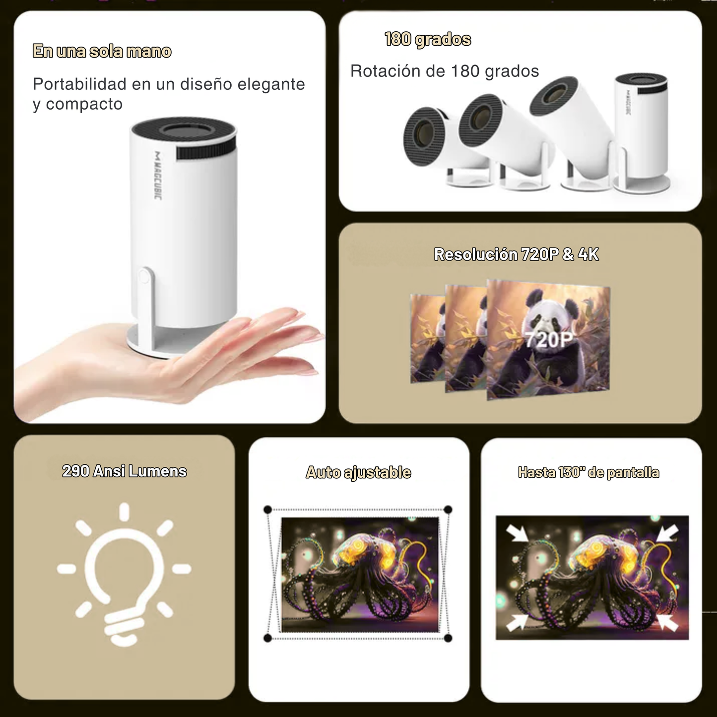 IlumAura™ Proyector Portátil